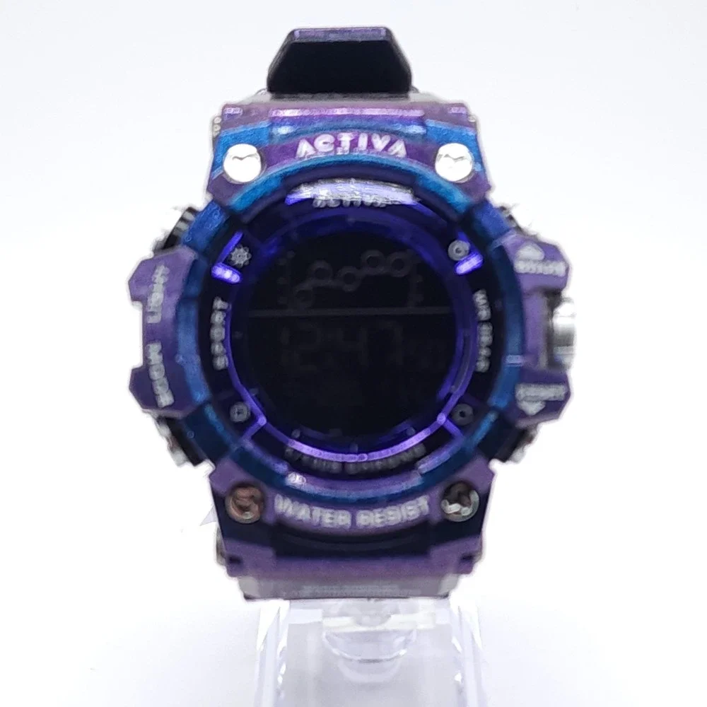 Activa X Invicta Summit Digital Watch 50mm Iridescent Purple Watch
